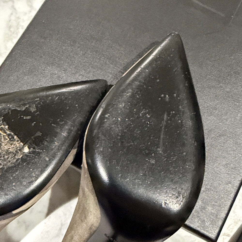 SaintLaurent Paris Suede Camouflage Stilettos   37.5 - Picture 6 of 7